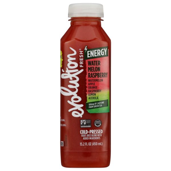 EVOLUTION FRESH: Organic Watermelon Raspberry Energy Juice, 15.2 fo