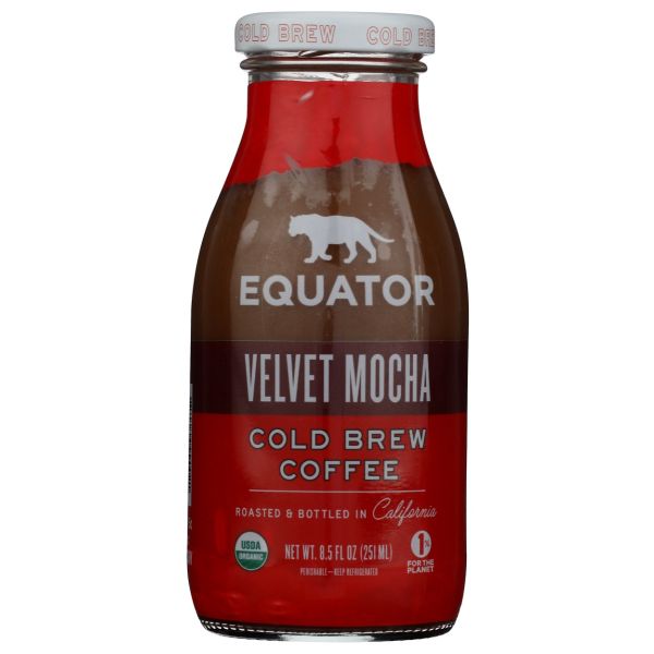 EQUATOR: Velvet Mocha Organic Cold Brew Coffee, 8.5 fo