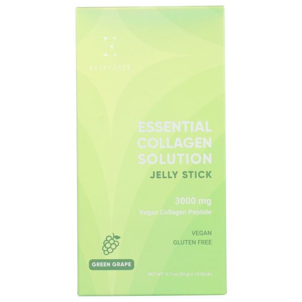 EVERYDAZE: Essential Collagen Solution Jelly Stick Green Grape, 7 oz