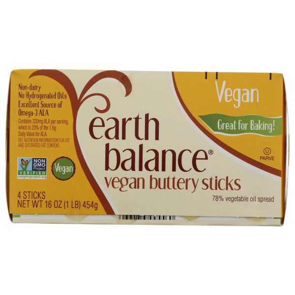 EARTH BALANCE: Vegan Buttery Sticks, 16 oz