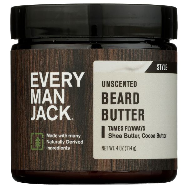 EVERY MAN JACK: Unscented Beard Butter, 4 oz