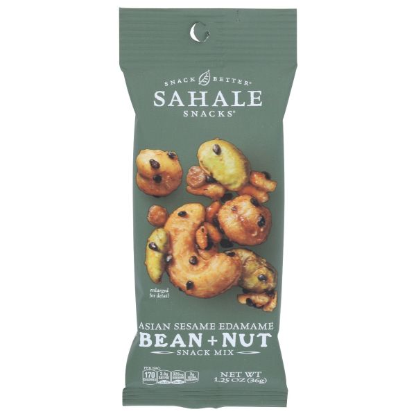 SAHALE SNACKS: Asian Sesame Edamame Bean Nut Snack Mixes, 1.25 oz