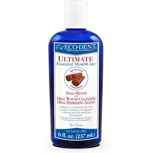 ECO DENT: Spicy Cool Cinnamon Mouth Rinse, 8 oz