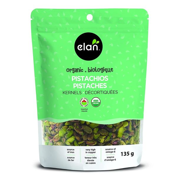 ELAN: Organic Raw Pistachios, 4.8 oz