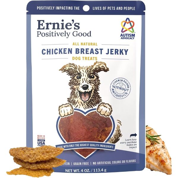 ERNIE ELS: Chicken Breast Jerky Dog Treats, 4 oz