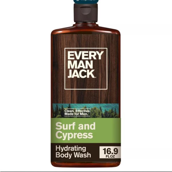 EVERY MAN JACK: Surf Cypress  Body Wash, 16.9 fo