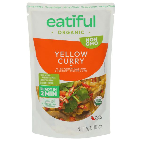 EATIFUL: Chickpea and Chestnut Mushroom Curry, 10 oz