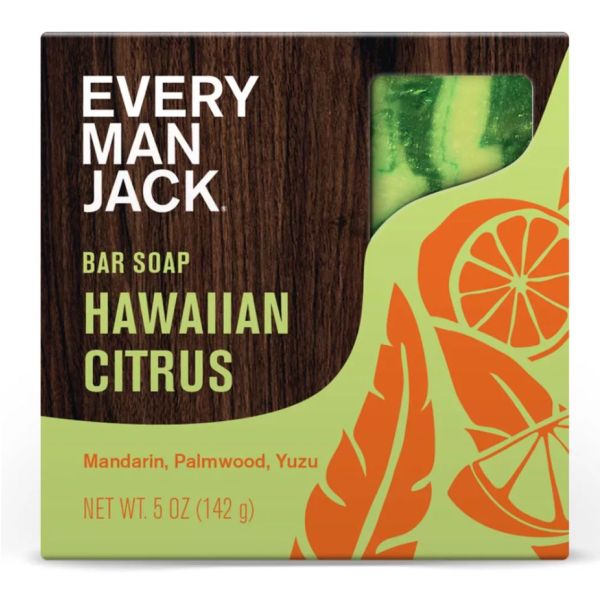 EVERY MAN JACK: Hawaiian Citrus  Cold Pressed Bar Soap, 5 oz