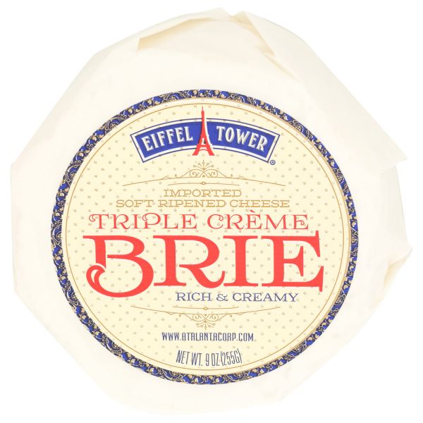 EIFFELL TOWER: Triple Cream Brie Cheese, 9 oz