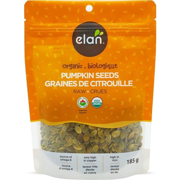 ELAN: Organic Raw Pumpkin Seeds, 6.5 oz