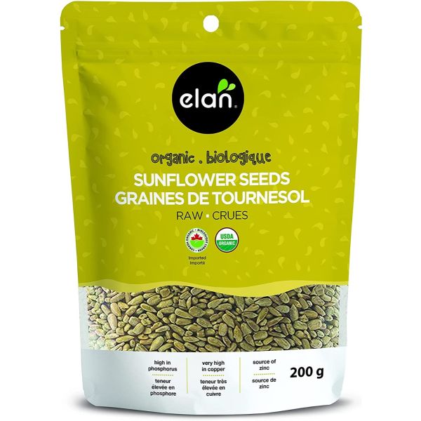 ELAN: Organic Raw Sunflower Seeds, 7.1 oz