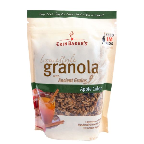 ERIN BAKERS: Homestyle Apple Cider Granola, 12 oz