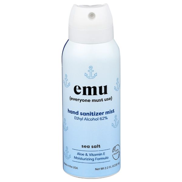 EMU: Sea Salt Hand Sanitizer Mist, 2.2 oz