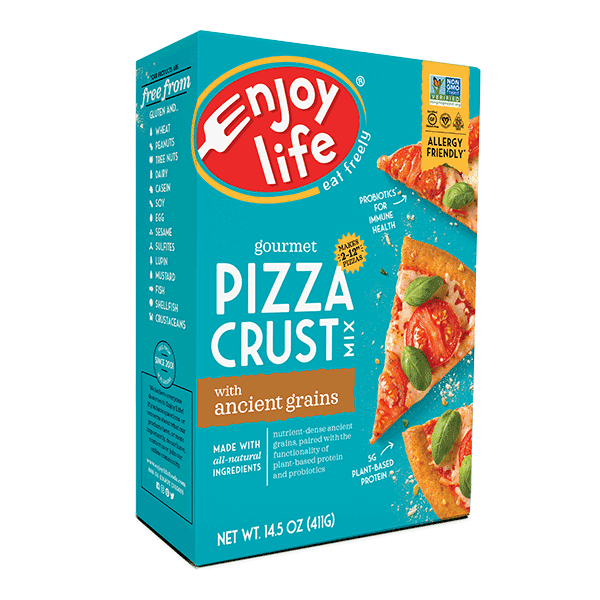 ENJOY LIFE: Gourmet Pizza Crust Mix Gluten Free, 14.5 oz
