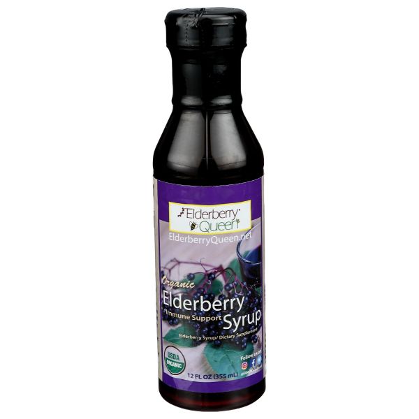 ELDERBERRY QUEEN: Elderberry Syrup, 12 fo