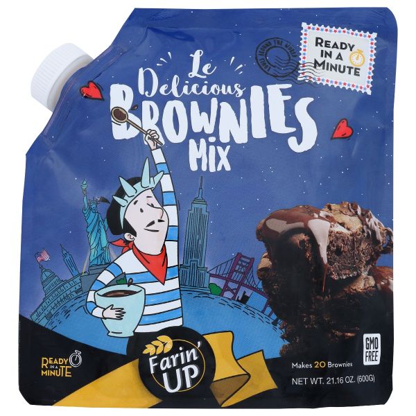 FARINUP: Le Delicious Browinie Mix, 21.16 oz