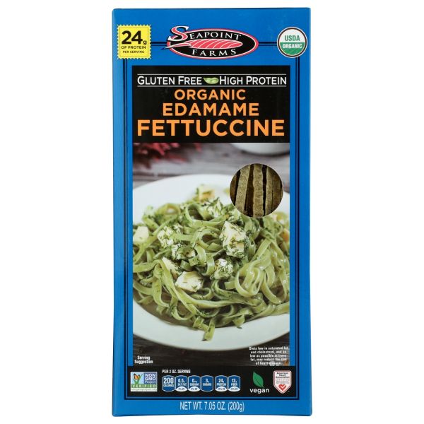 SEAPOINT FARMS: Organic Edamame Fettuccine, 7.05 oz