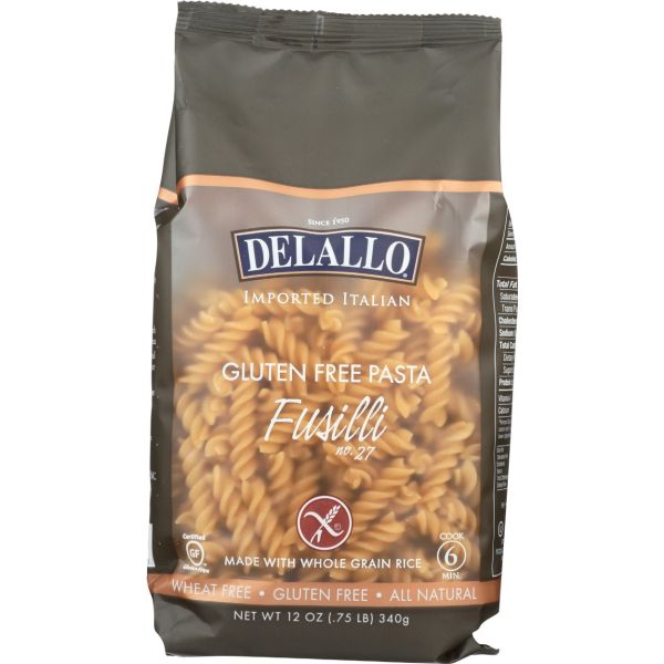 DELALLO: Gluten Free Fusilli, 12 oz