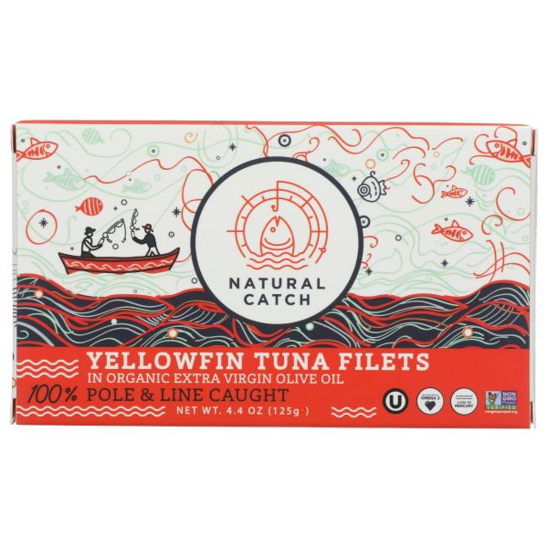 NATURAL CATCH: Tuna Yellowfin In Olive Oil, 4.4 oz