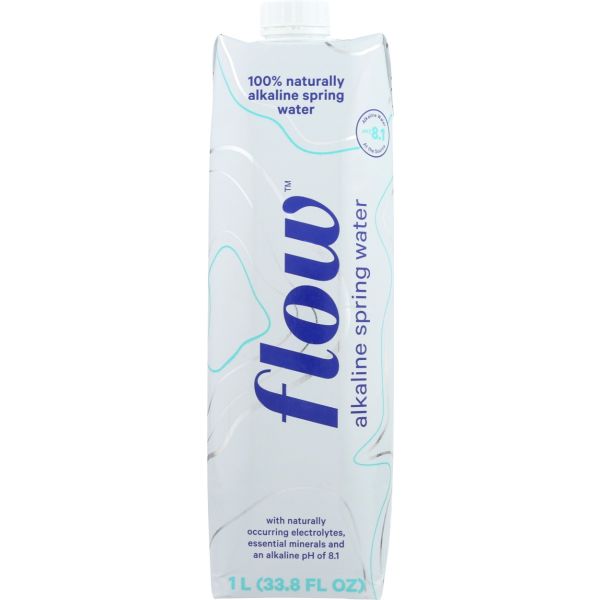 FLOW WATER: Original Alkaline Spring Water, 1 lt