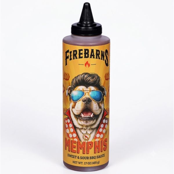 FIREBARNS: Memphis Bbq Sauce, 17 oz
