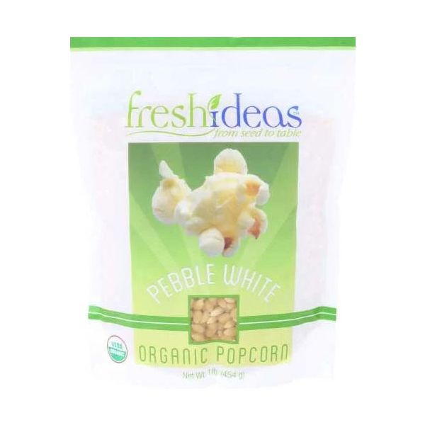 FRESH IDEAS: Pebble White Popcorn, 1 lb