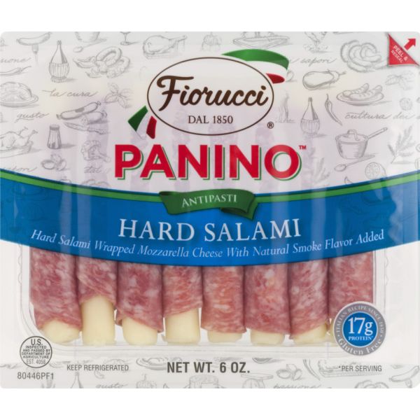 FIORUCCI: Hard Salami and Mozzarella, 6 oz