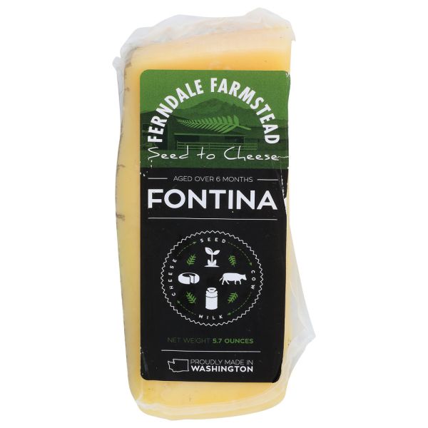 FERNDALE FARMSTEAD: Fontina Cheese Wedge, 5.7 oz