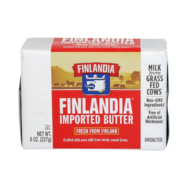 FINLANDIA: Imported Unsalted Butter Bar, 8 oz