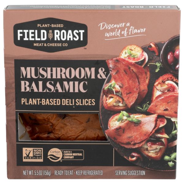 FIELD ROAST: Wild Mushroom and Balsamic Deli Slices, 5.5 oz