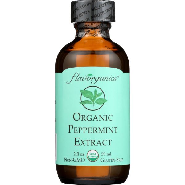 FLAVORGANICS: Organic Peppermint Extract, 2 oz