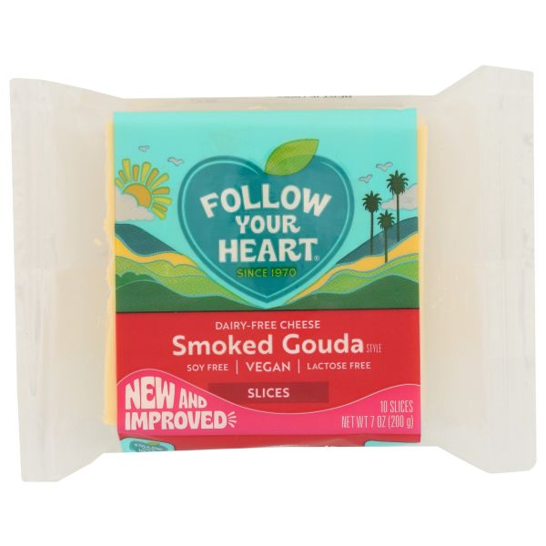 FOLLOW YOUR HEART: Smoked Gouda Style Slices Cheese Alternative, 7 oz