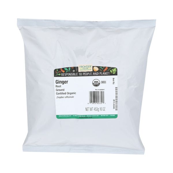 FRONTIER: Organic Ground Ginger Root, 16 oz