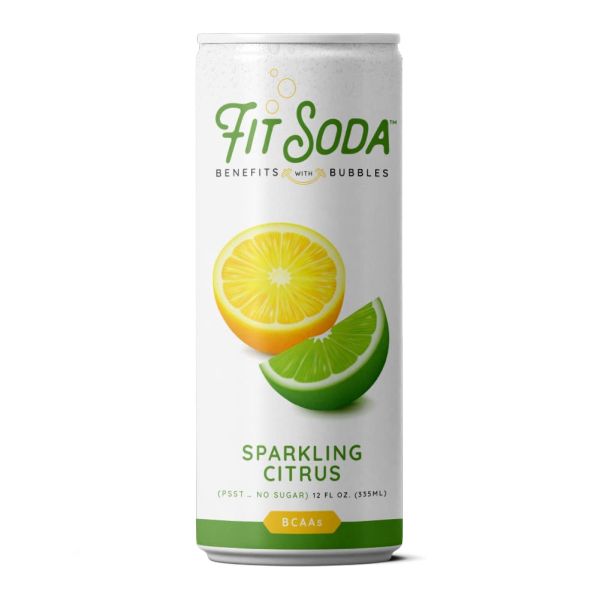 FIT SODA: Sparkling Citrus Soda, 12 fo