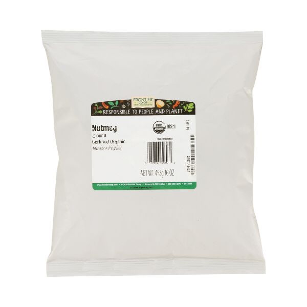 FRONTIER HERB: Organic Nutmeg Ground, 16 oz