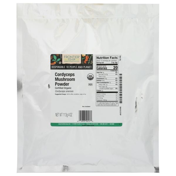 FRONTIER COOP: Organic Cordyceps Mushroom Powder, 4 oz