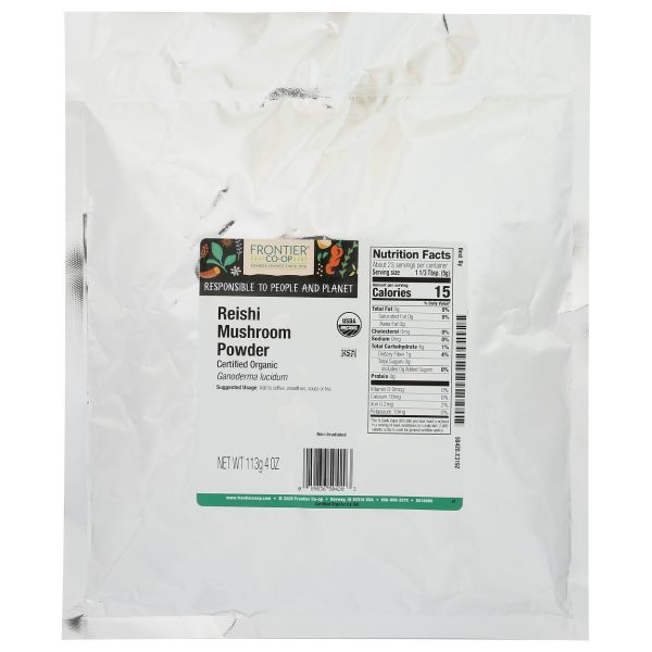 FRONTIER COOP: Organic Reishi Mushroom Powder, 4 oz