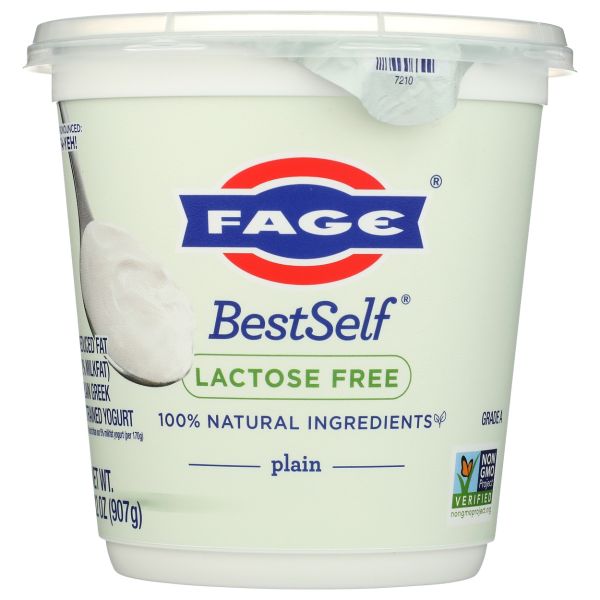 FAGE BESTSELF: Lactose Free Plain Yogurt, 32 oz