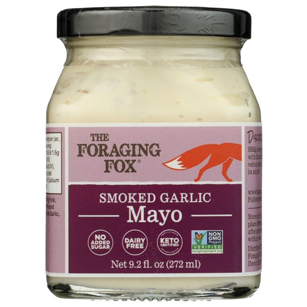 THE FORAGING FOX: Smoked Garlic Mayo, 9.2 fo