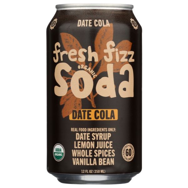 FRESH FIZZ: Date Cola Soda, 12 fo