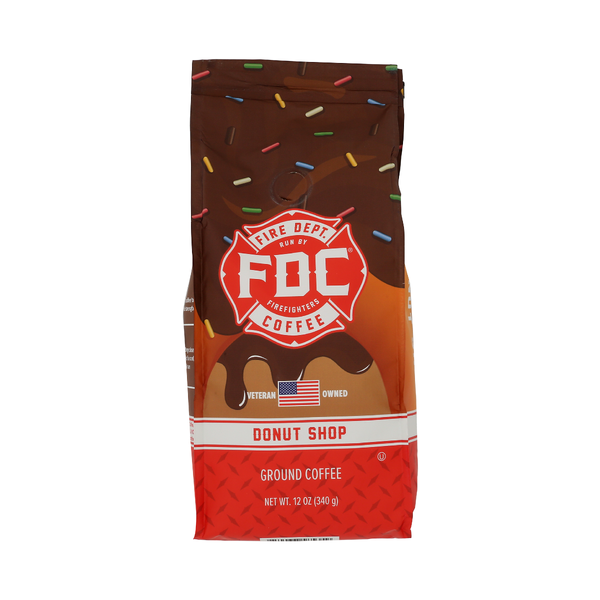 FIRE DEPARTMENT COFFEE: Donut Shop Ground Coffee, 12 oz