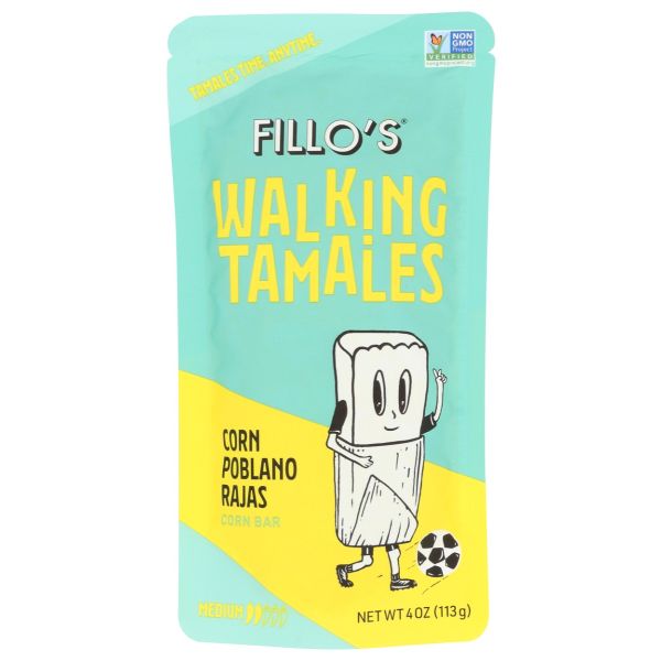 FILLOS: Walking Tamales Corn Poblano Rajas, 4 oz