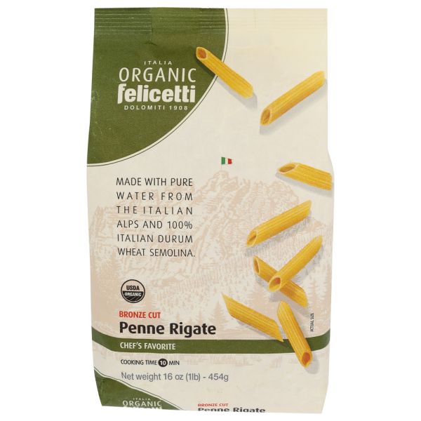 FELICETTI: Organic Penne Rigate, 16.01 oz