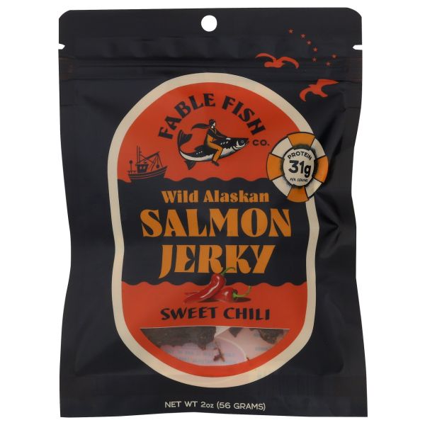 FABLE FISH CO: Sweet Chili Wild Alaskan Sockeye Jerky, 2 oz
