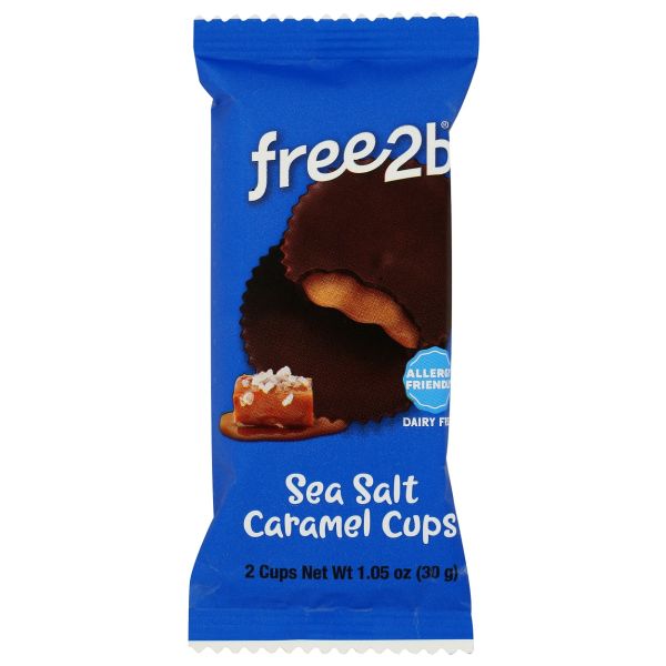 FREE2B FOODS: Sea Salt Caramel Cups, 1.05 oz