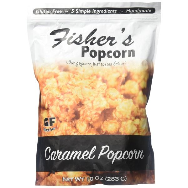 FISHERS POPCORN: Caramel Popcorn, 10 oz