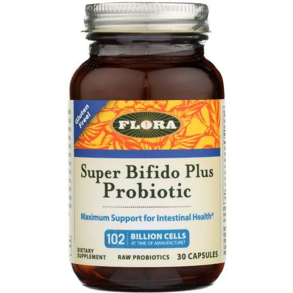 FLORA HEALTH: Super Bifido Plus Probiotic, 30 cp