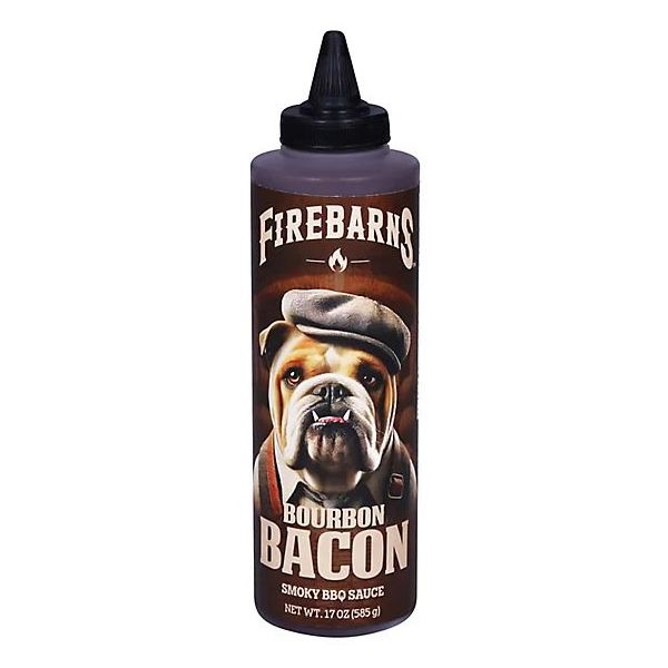 FIREBARNS: Bourbon Bacon BBQ Sauce, 17 oz