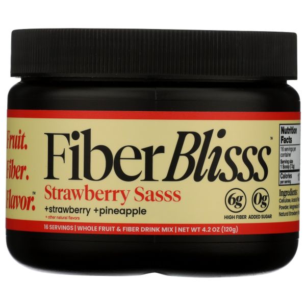 FIBERBLISS: Strawberry Sasss Fiber, 4 oz