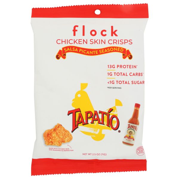 FLOCK: Tapatio Chicken Skin Crisps, 2.5 oz